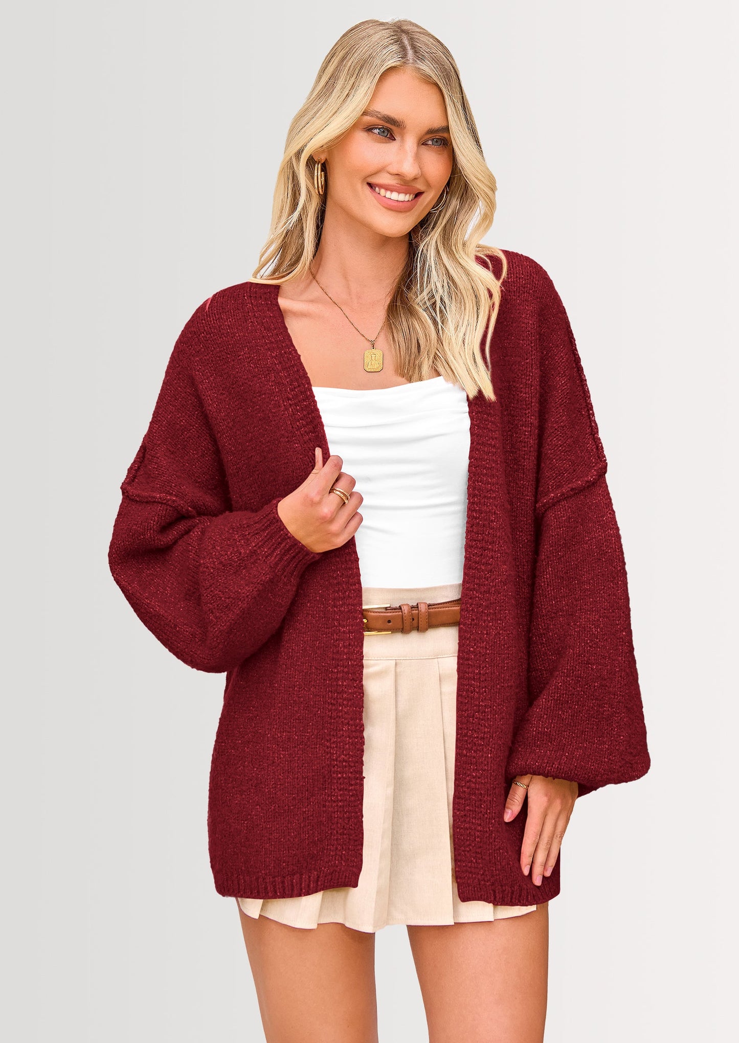 💥 Hot Sale – Half Price!  Lightweight Open Front Sweater