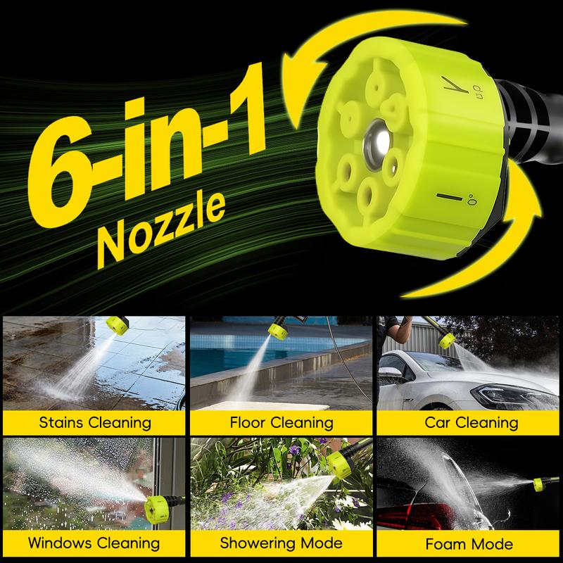 SEESE Portable Cordless Washer + Base 🌟 Car Wash/Home Clean/Garden Watering