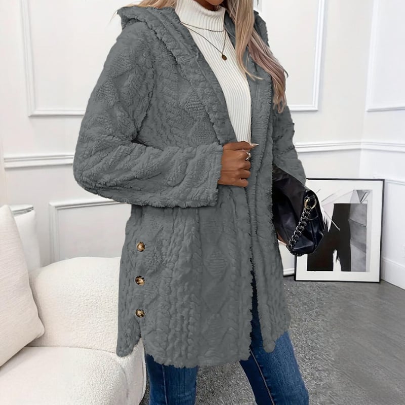 🎁Women's Warm and Stylish Hooded Cardigan with Long Sleeves for Fall and Winter