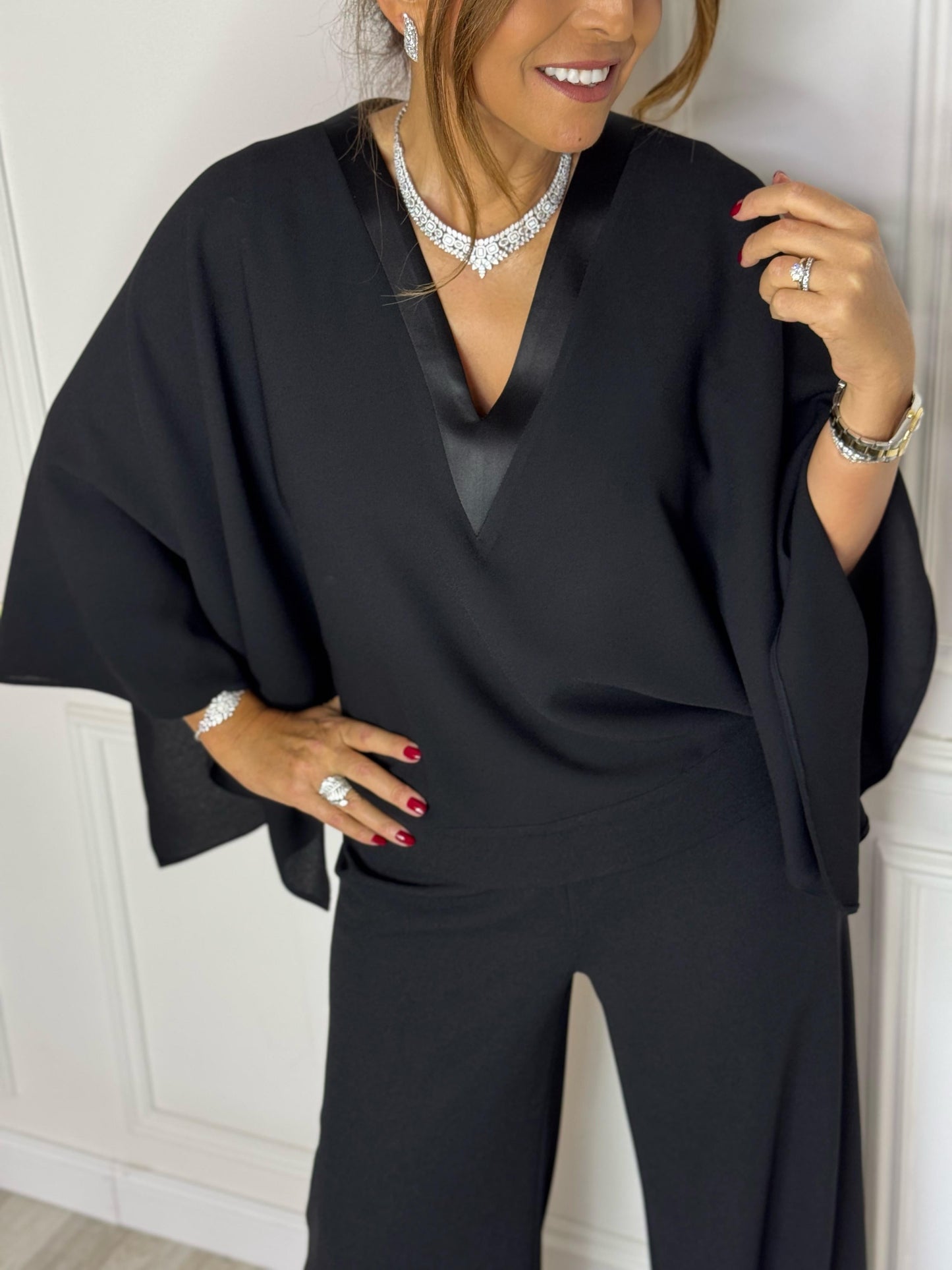 🔥 50% OFF TODAY 💕 Elegant Batwing Sleeve Jumpsuit