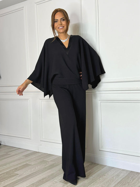 🔥 50% OFF TODAY 💕 Elegant Batwing Sleeve Jumpsuit