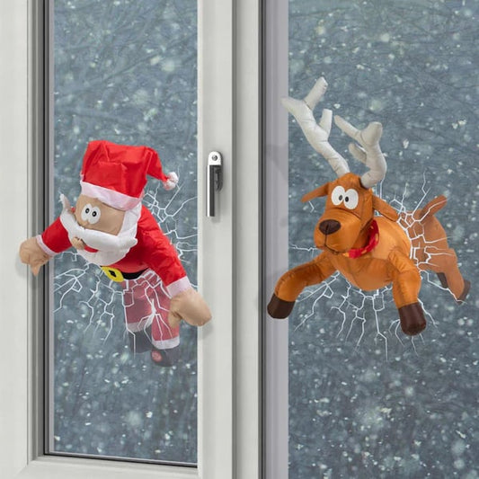 🎅🫎Crashing Reindeer & Santa Set