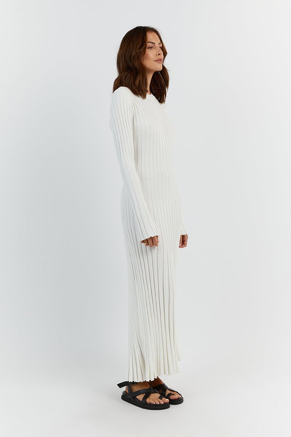 🎉2025 Fall New Long Sleeved Knit Midi Dress