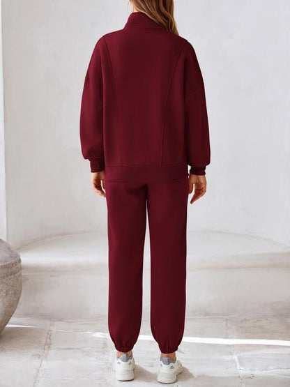 🔥Today’s Deal! Women’s Fleece Zip Sweatshirt & Pants Set