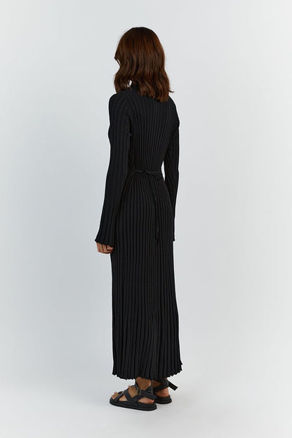 🎉2025 Fall New Long Sleeved Knit Midi Dress