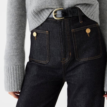 👖Tummy Control Sailor Wide Leg Trouser🧣