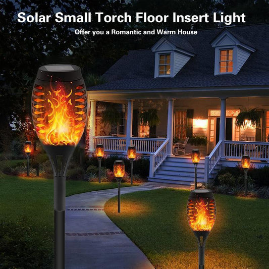📦📦Flash Sale⚡ 50K+ Solar Powered Fire Flame Design Garden Light