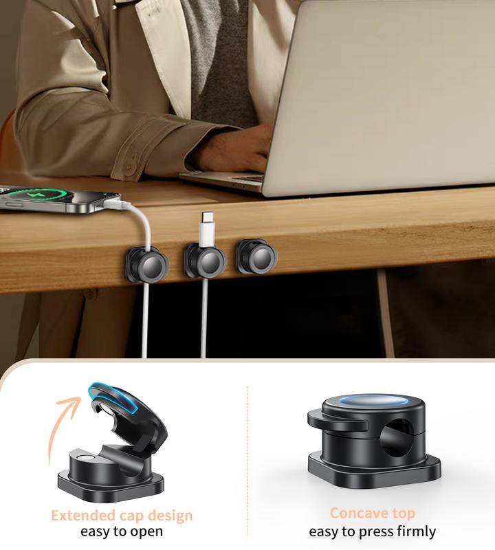 🔌 Magnetic Cable Clips – 50% OFF Today!