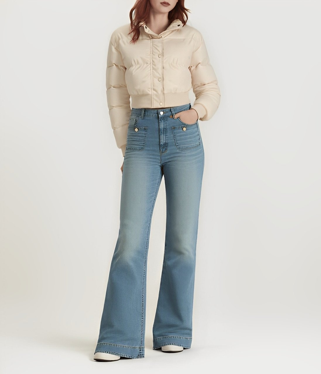 👖Tummy Control Sailor Wide Leg Trouser🧣