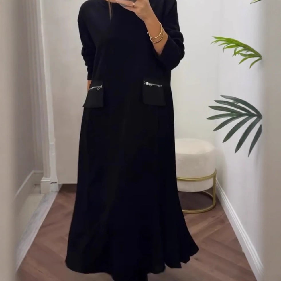 ⏰ LAST DAY SAVE 50% 💃 Soft Pleated Dress with Pockets
