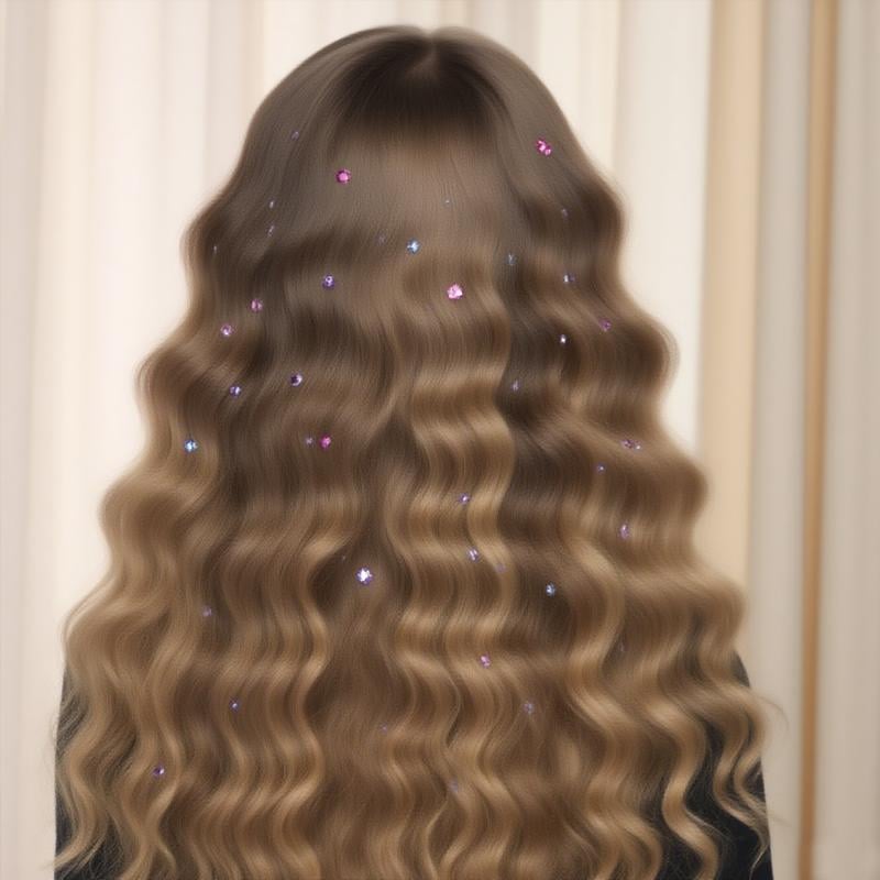 ✨✨Glitter Diamond Styling Tools Hair Gemstone Styling Set to light up girls' hair, clothes, accessories, No Heat Required Hair Styling Accessories