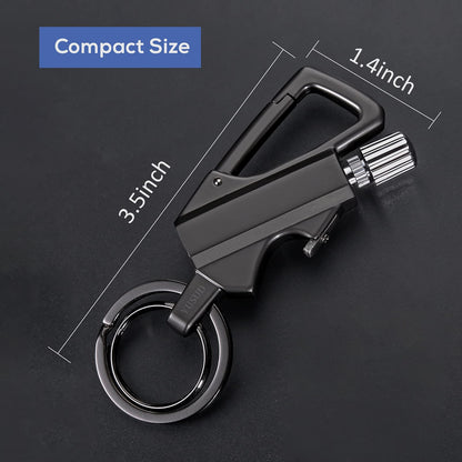 ✨Last Day 49% OFF - Permanent Match Infinity Lighter with Multitool Keychain Bottle Opener