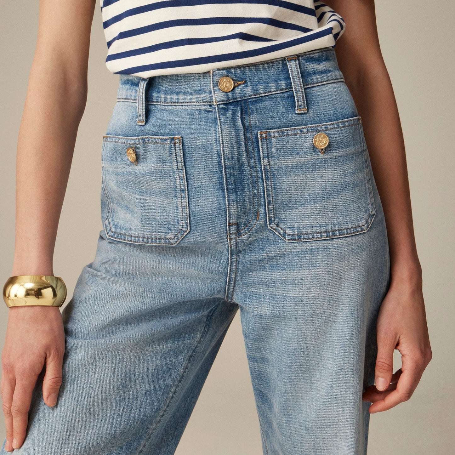 👖Tummy Control Sailor Wide Leg Trouser🧣