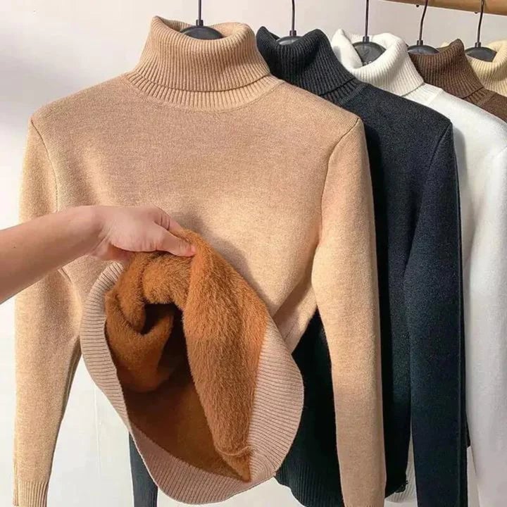 Sales 48% OFF🎁Winter fleece thick knitted bottoming shirt