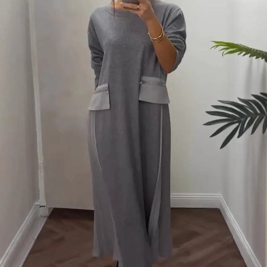 ⏰ LAST DAY SAVE 50% 💃 Soft Pleated Dress with Pockets