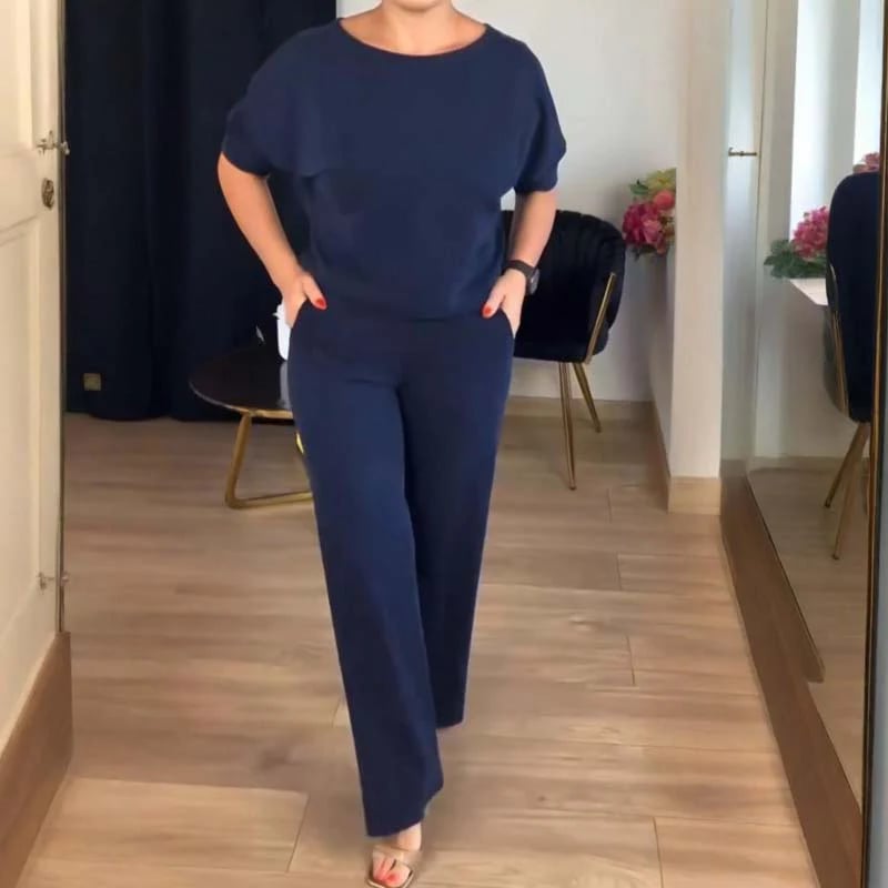 ⏰Elegant 3-piece set including a long cardigan, top and trousers💞