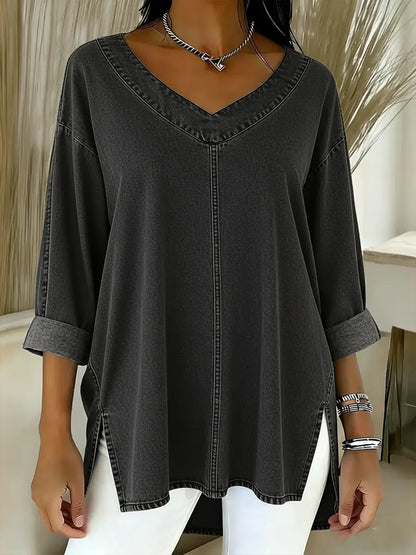 📦📦 New Arrivals🔥 Women's Casual Washed Denim Cotton Top