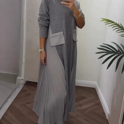 ⏰ LAST DAY SAVE 50% 💃 Soft Pleated Dress with Pockets