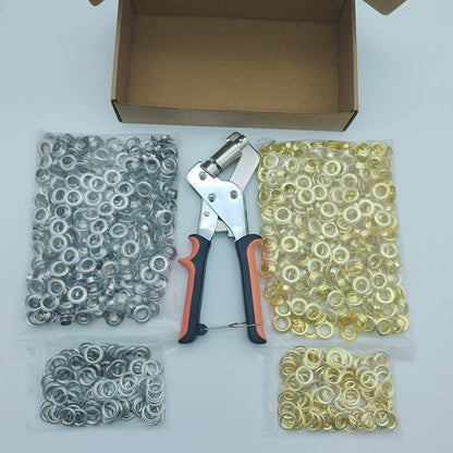 🔥 50% OFF TODAY🛠️ Heavy-Duty Grommet Plier | 3/8" Eyelet Tool Kit with 200pcs Grommets