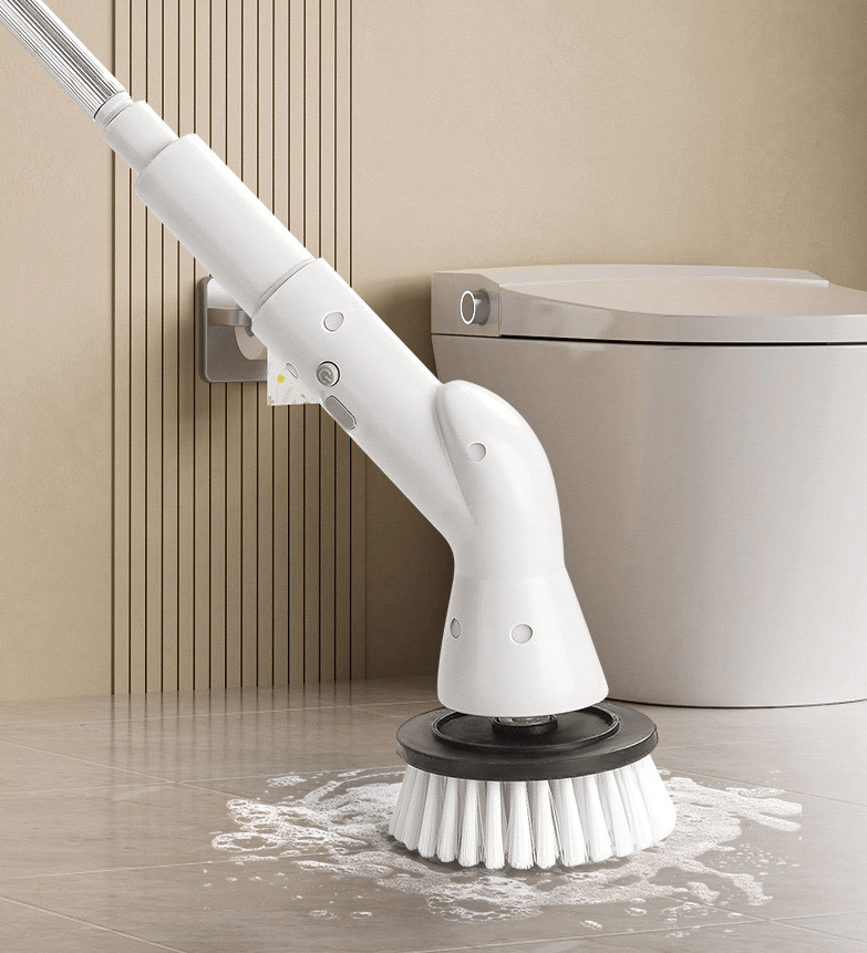 ✨Electric Spin Scrubber – Deep Clean Made Easy! 💪 Cordless Power & 6 Brush Heads for Every Surface 🧼