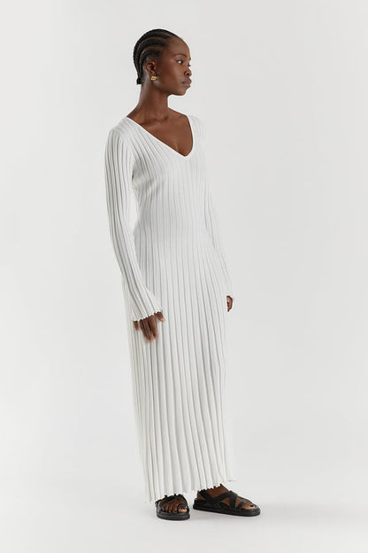 🎉2025 Fall New Long Sleeved Knit Midi Dress