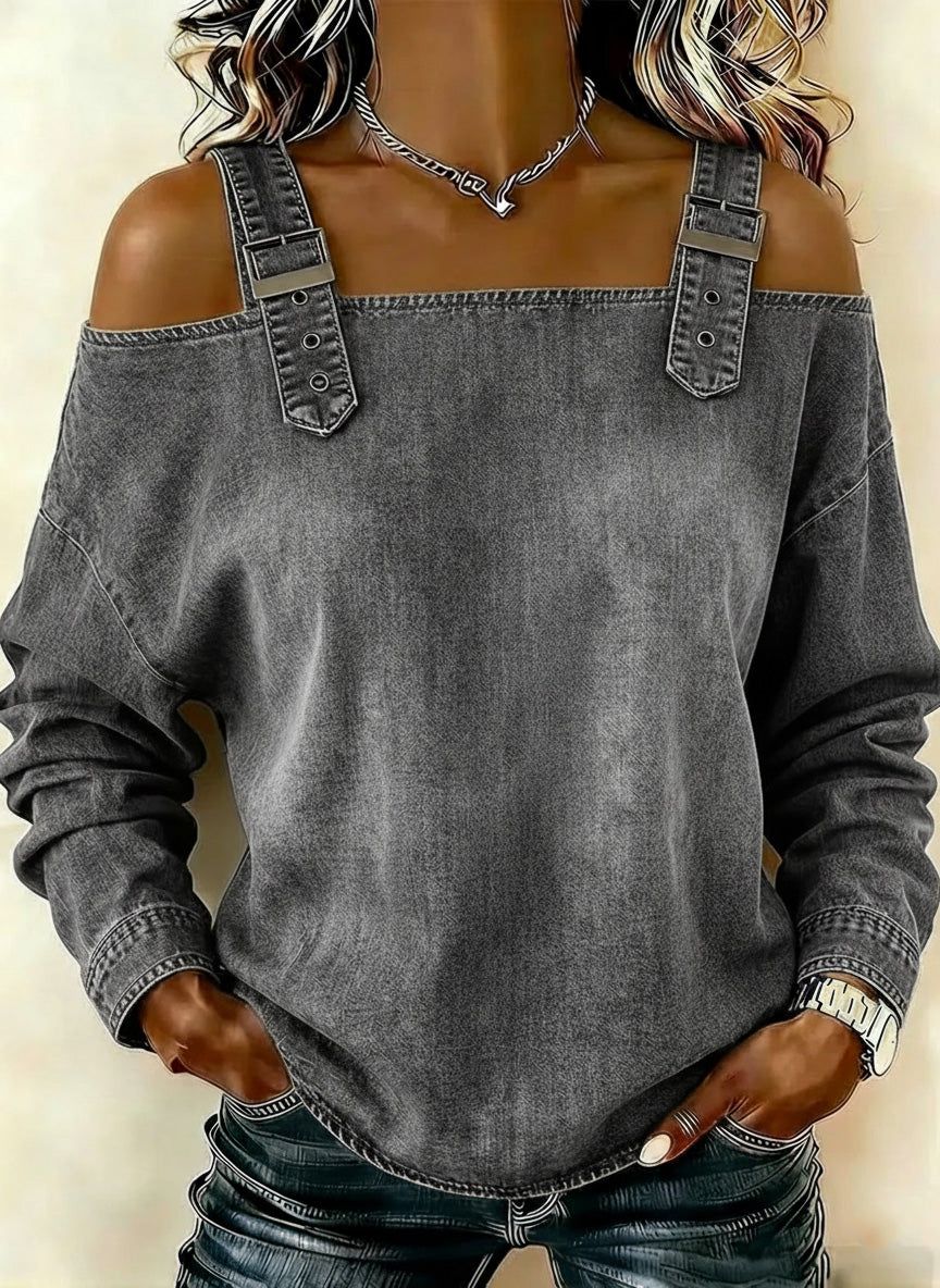 📦📦New Arrivals🔥 Women's Sleeveless Denim Shirt