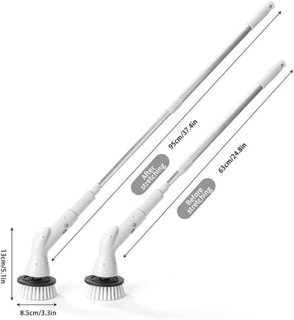 ✨Electric Spin Scrubber – Deep Clean Made Easy! 💪 Cordless Power & 6 Brush Heads for Every Surface 🧼
