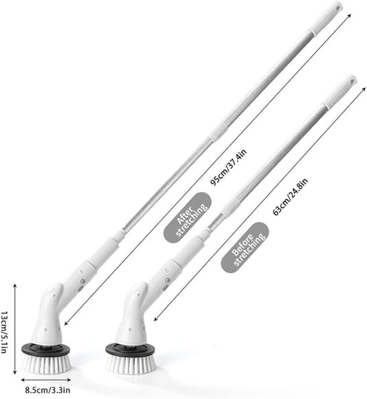 ✨Electric Spin Scrubber – Deep Clean Made Easy! 💪 Cordless Power & 6 Brush Heads for Every Surface 🧼
