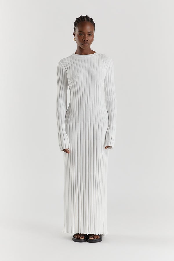 🎉2025 Fall New Long Sleeved Knit Midi Dress