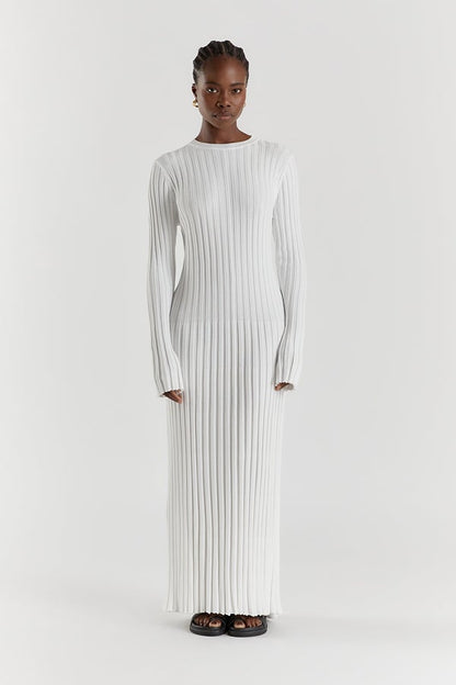 🎉2025 Fall New Long Sleeved Knit Midi Dress