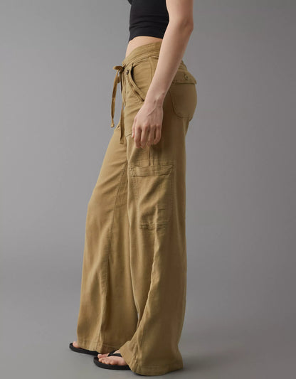 💝💝Linen-Blend Wide-Leg Cargo Pant(BUY 2 FREE SHIPPING)