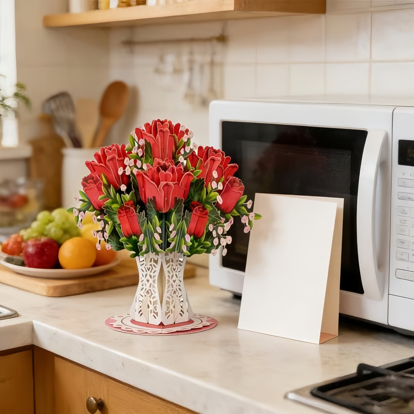 🤩🤩Forever-Blooming 3D Flower Pop-Up Card– Personalized Love Message & Everlasting Bloom