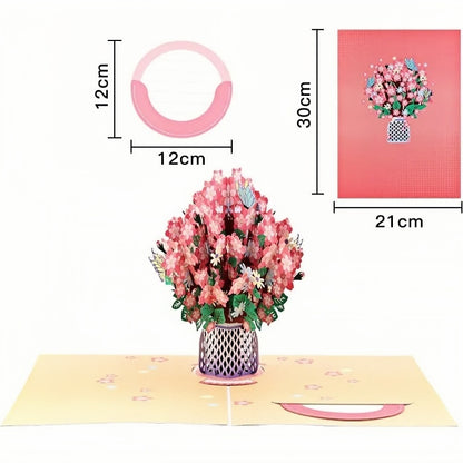 🤩🤩Forever-Blooming 3D Flower Pop-Up Card– Personalized Love Message & Everlasting Bloom