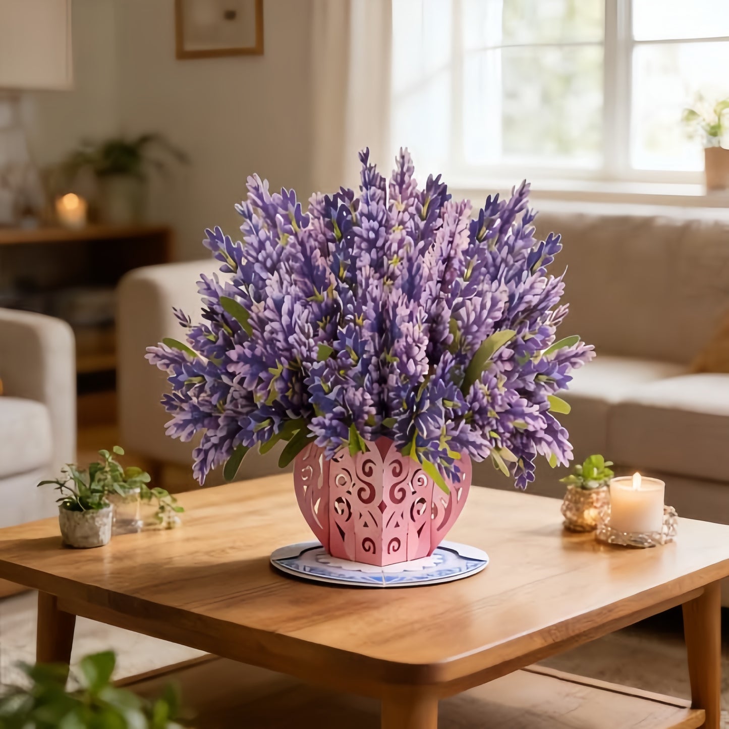 🤩🤩Forever-Blooming 3D Flower Pop-Up Card– Personalized Love Message & Everlasting Bloom