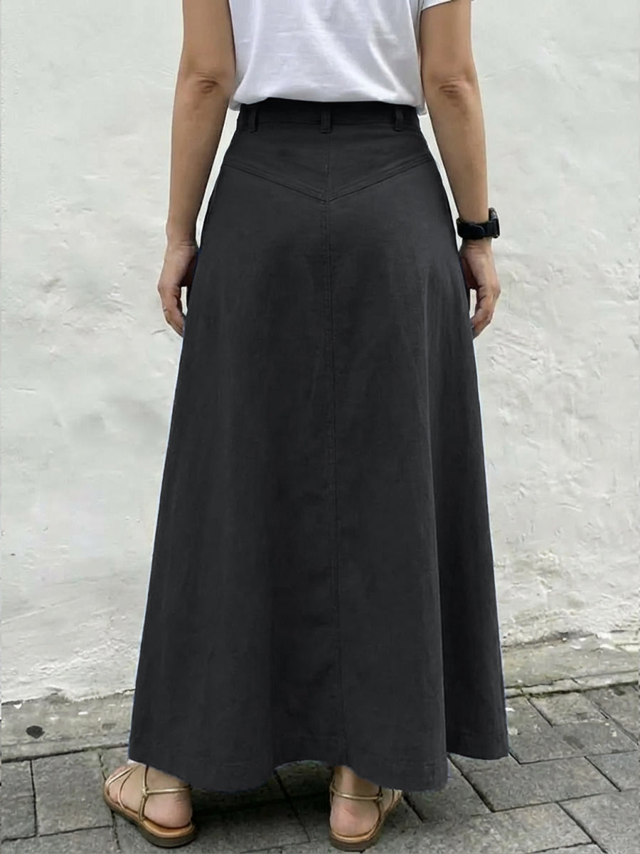 💝💝Women's Casual And Fashionable A-line Cotton Skirt