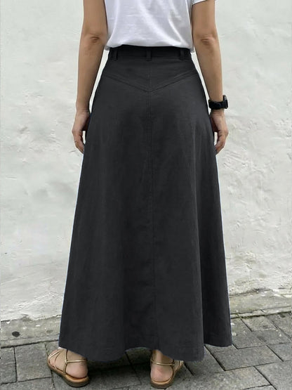💝💝Women's Casual And Fashionable A-line Cotton Skirt