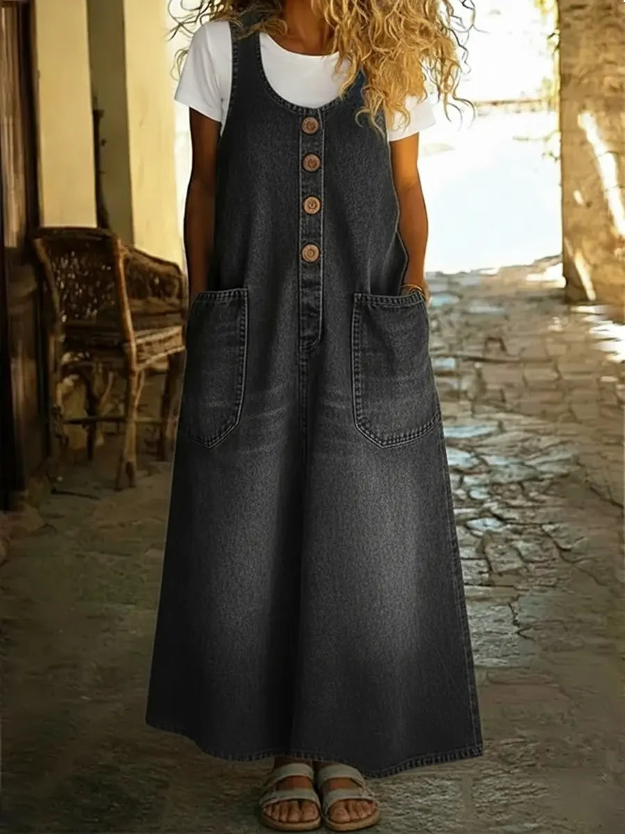 📦📦Women's Casual Denim Cotton Sleeveless Dress