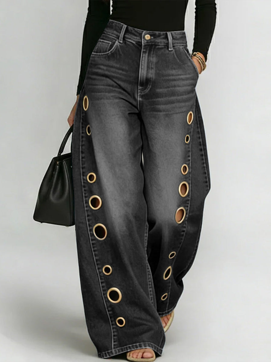 📦📦Buy 2 PCS for free shipping🔥Women's New High-waisted Casual Loose Wide-leg Jeans