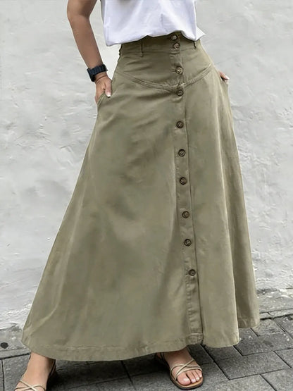 💝💝Women's Casual And Fashionable A-line Cotton Skirt