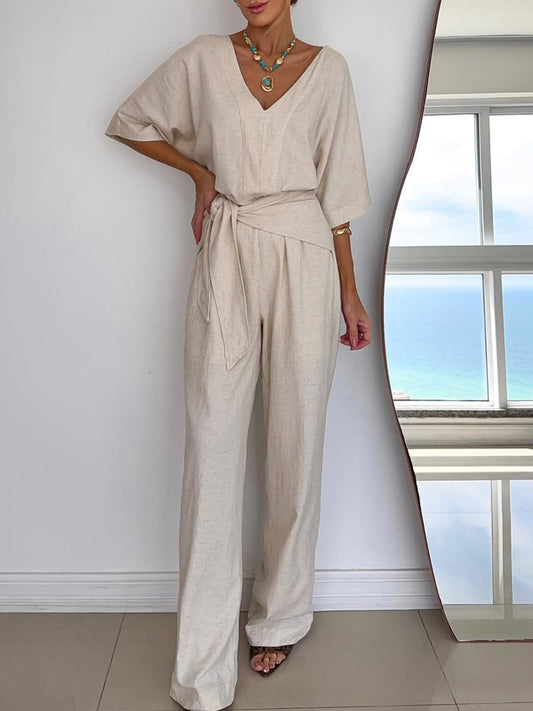 📦📦Last Day 39% OFF🔥Women's Linen And Cotton Jumpsuit