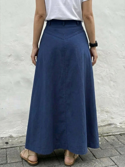 💝💝Women's Casual And Fashionable A-line Cotton Skirt
