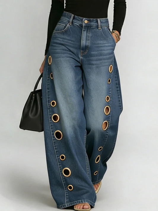📦📦Buy 2 PCS for free shipping🔥Women's New High-waisted Casual Loose Wide-leg Jeans