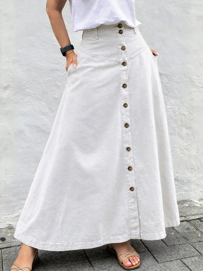 💝💝Women's Casual And Fashionable A-line Cotton Skirt