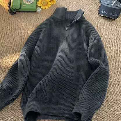 🎈🎈Clearance Sale-Women's Half-Zip Stand Collar Cashmere Pullover Sweater