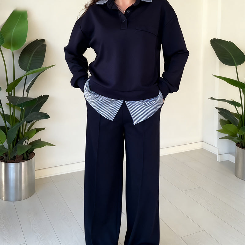 🤩🤩Time-Limited Special⏰Women's Casual Long-Sleeve Top and Pants 2-Piece Set