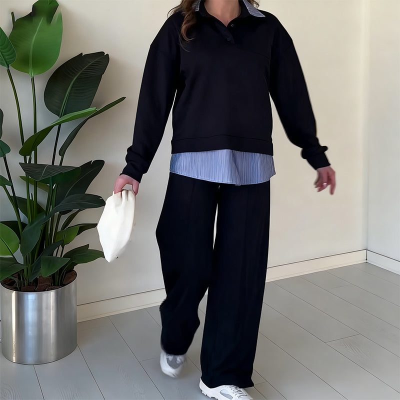 🤩🤩Time-Limited Special⏰Women's Casual Long-Sleeve Top and Pants 2-Piece Set