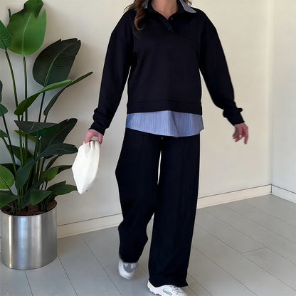 🤩🤩Time-Limited Special⏰Women's Casual Long-Sleeve Top and Pants 2-Piece Set