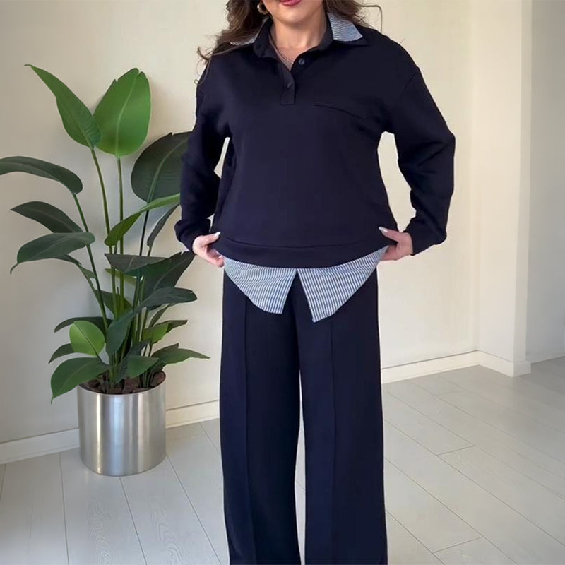 🤩🤩Time-Limited Special⏰Women's Casual Long-Sleeve Top and Pants 2-Piece Set