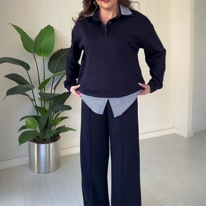 🤩🤩Time-Limited Special⏰Women's Casual Long-Sleeve Top and Pants 2-Piece Set