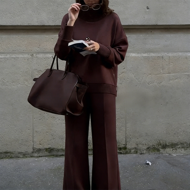 🤩🤩2026 New Arrivals 50% OFF💥High-Neck Side-Zip Sweatshirt & Pants Set 👚👖